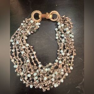 Elegant Multi-Strand Beaded Necklace